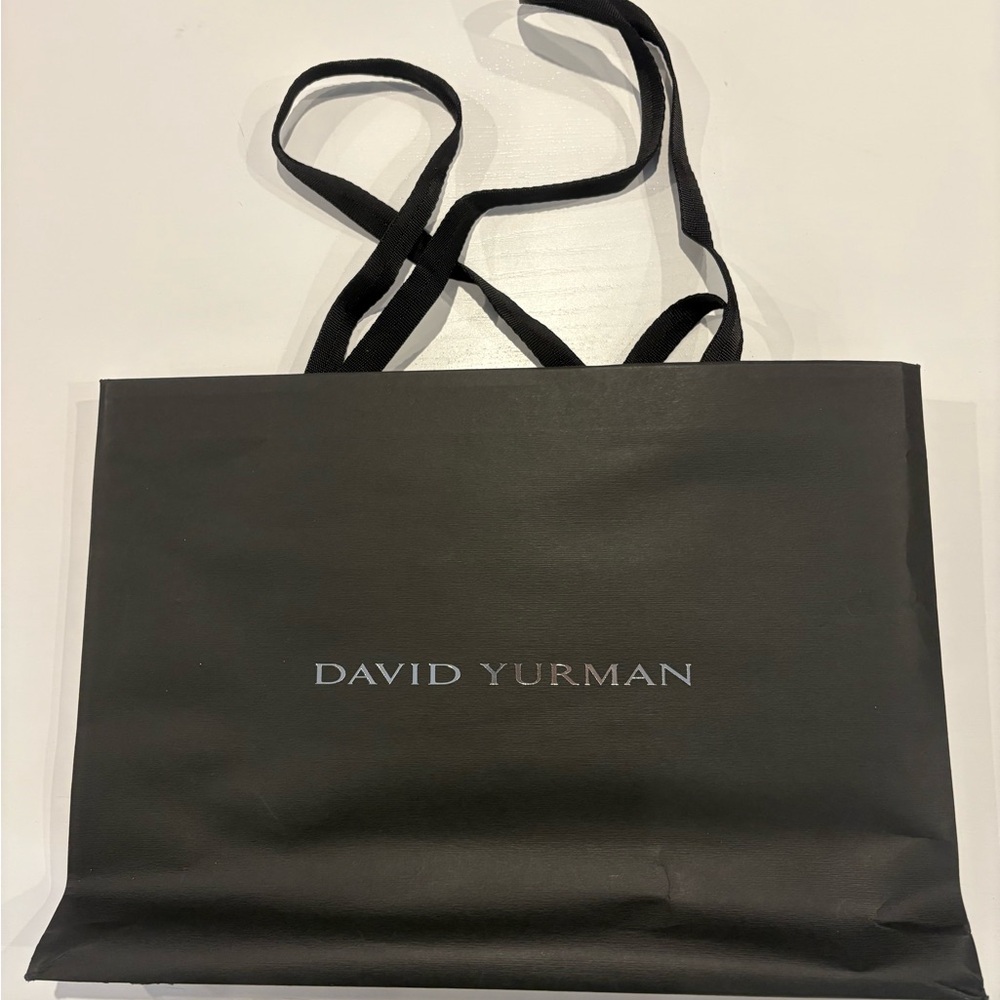 (FREE if bundled with purchase) David Yurman Charcoal Black Shopping Bag